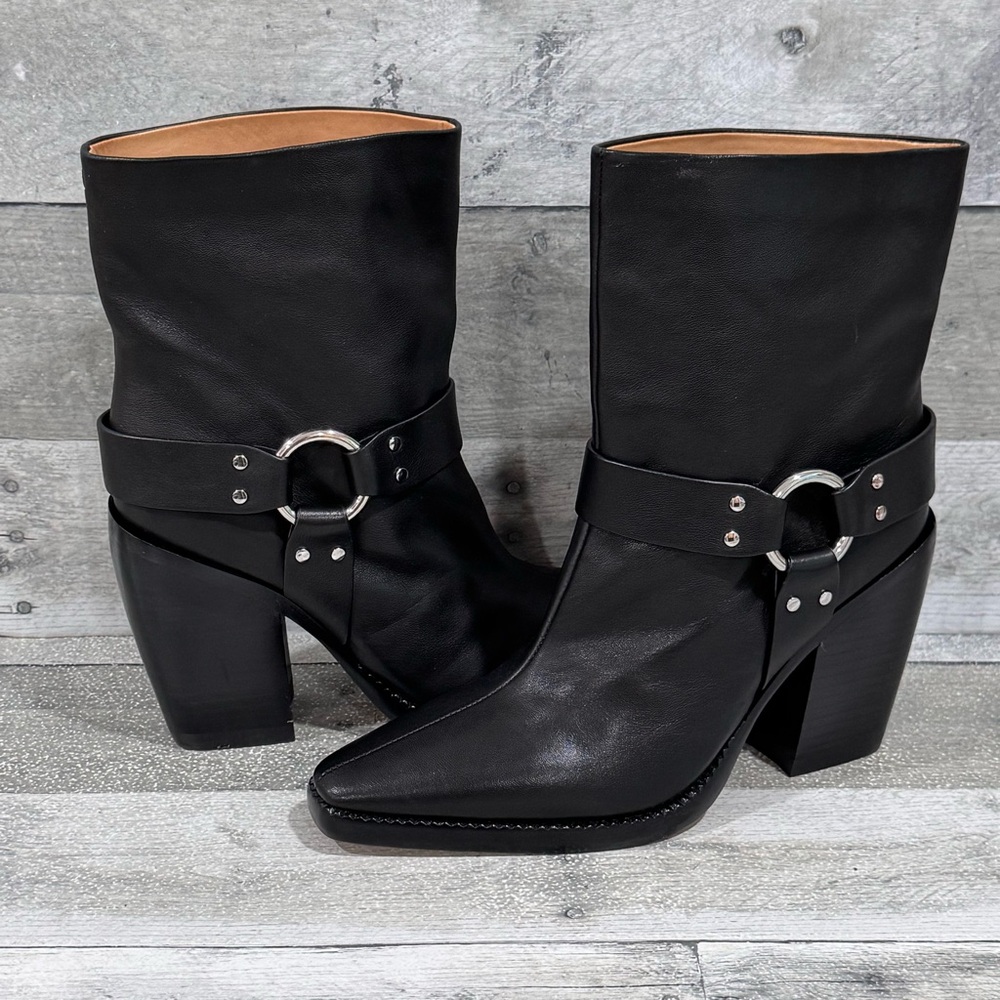 RAG & BONE Rio Western Boots in Black - Size - 7.5 - Picture 1 of 10